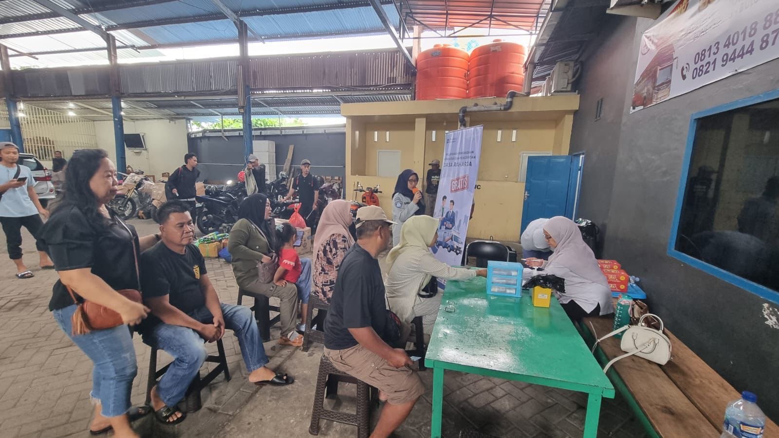 Jamin Keselamatan Penumpang, Jasa Raharja Sulsel Gelar Pemeriksaan Kesehatan Gratis di PO Adhi Putra