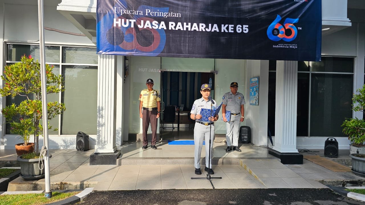 Perkuat Pelayanan Publik, Jasa Raharja Cabang Cirebon Gelar Upacara Peringatan HUT  Jasa Raharja Ke 65
