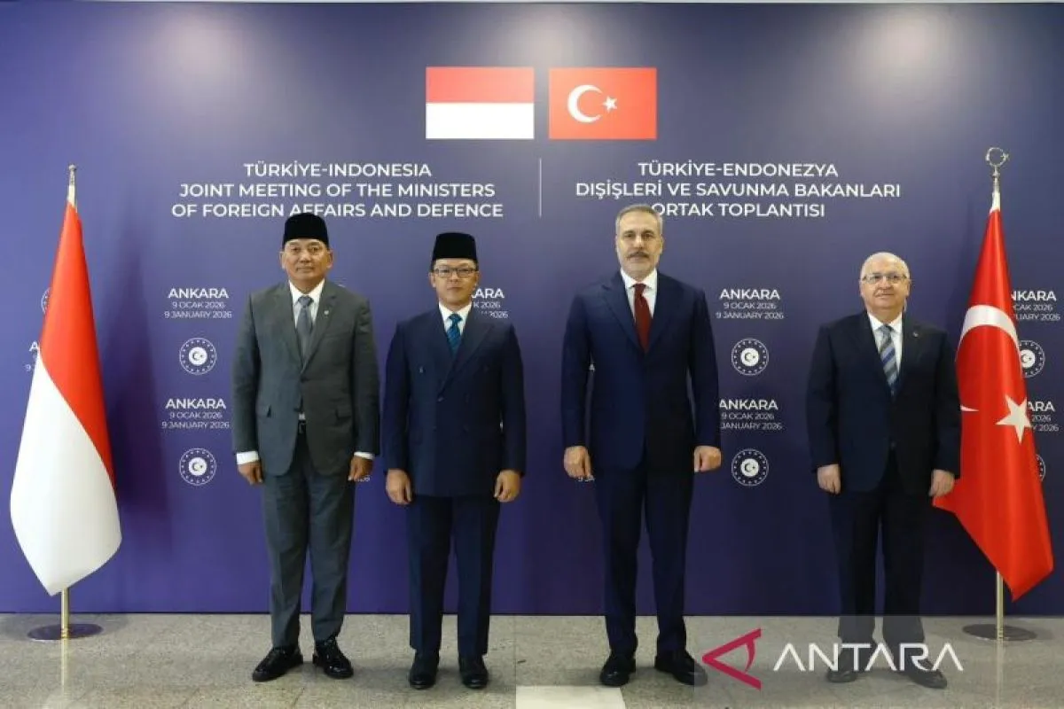 Menhan Sjafrie Hadiri Pertemuan 2+2 di Turki: Bahas Kerjasama Militer dan Industri Pertahanan
