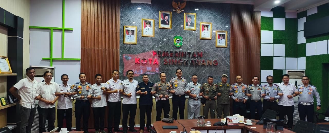 Jasa Raharja Turut Serta Dalam Kegiatan Rapat Forum Komunikasi Lalu Lintas di Kantor Wali Kota Singkawang