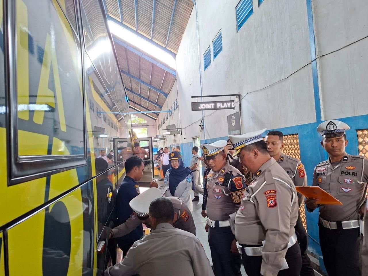 Ramp Check di Terminal Sindang, Jasa Raharja Indramayu Bersama Stakeholder Perkuat Keselamatan Angkutan Umum
