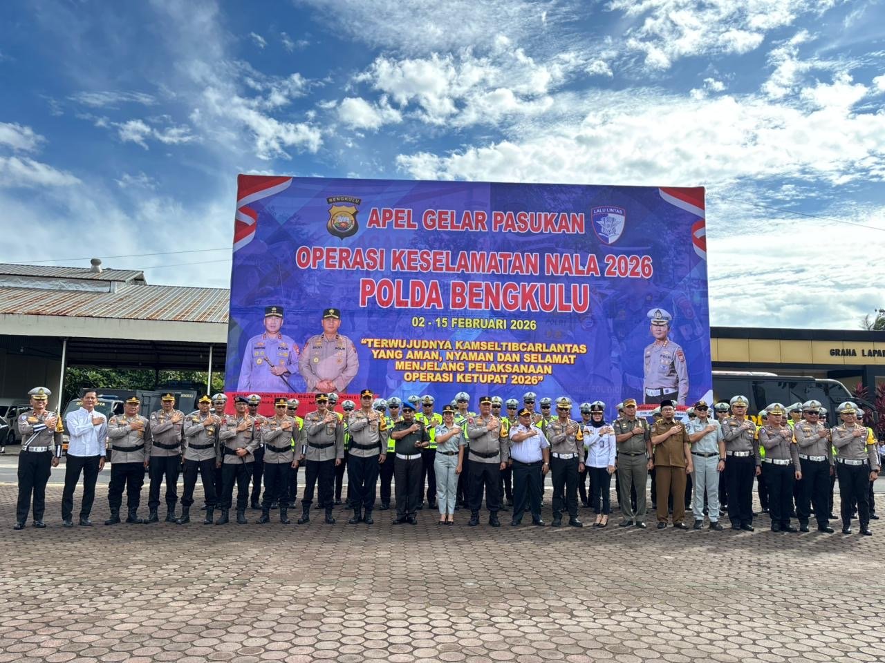 Perkuat Sinergi Lintas Sektor, Jasa Raharja Bengkulu Hadiri Apel Gelar Pasukan Operasi Keselamatan Nala 2026 Perkuat Sinergi Lintas Sektor, Jasa Raharja Bengkulu Hadiri Apel Gelar Pasukan Operasi Keselamatan Nala 2026