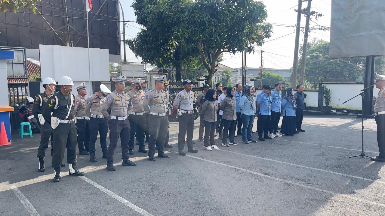 Jasa Raharja Cabang Tasikmalaya Laksanakan Operasi Gabungan KTM DU dan Kamseltibcarlantas di Wilayah Kecamatan Ciamis