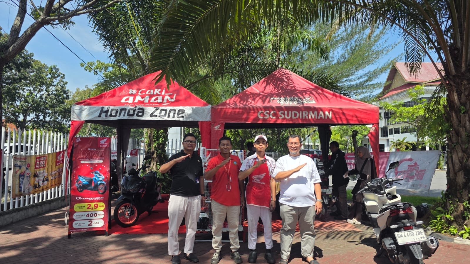 Jasa Raharja Kanwil Riau dan Tim Pembina Samsat Kolaborasi dengan Capella Honda Sudirman Berikan Apresiasi Service Murah Wajib Pajak Patuh