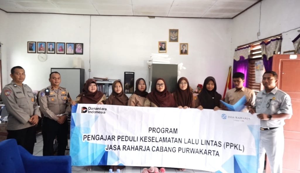 Jasa Raharja Purwakarta dan Polres Purwakarta Gelar PPKL di SMP SATAP Kembangkuning, Tekan Angka Kecelakaan Pelajar