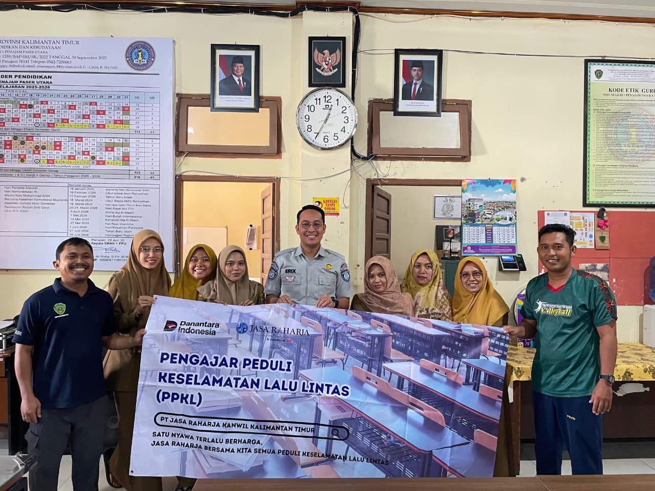 Dari Sekolah untuk Keselamatan, PT Jasa Raharja Kanwil Kalimantan Timur Edukasi SMA Negeri 1 Penajam