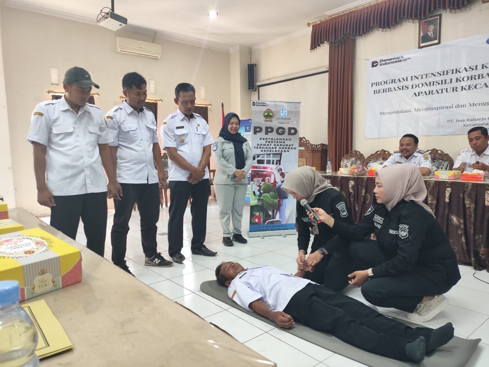 Jasa Raharja Cabang Magelang Laksanakan PPGD dan MUKL Pada Perangkat Desa di Kecamatan Salaman