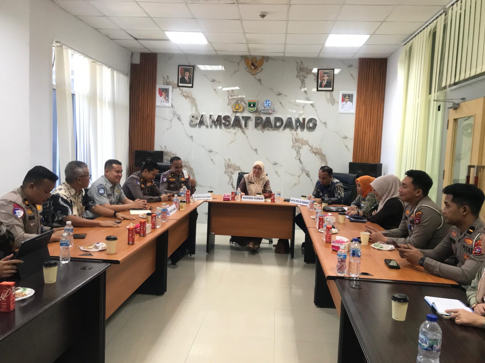 Jasa Raharja Sumbar Bahas Rencana Sosialisasi PKB dan KTP pada Kegiatan Car Free Day