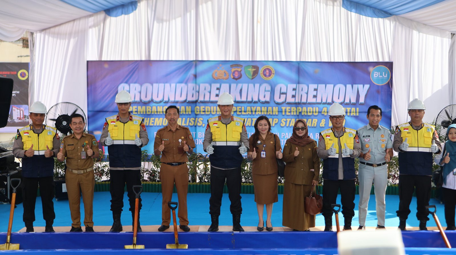 Perkuat Layanan Kesehatan, Jasa Raharja Kalteng Hadiri Groundbreaking Gedung Pelayanan Terpadu Rumkit Bhayangkara