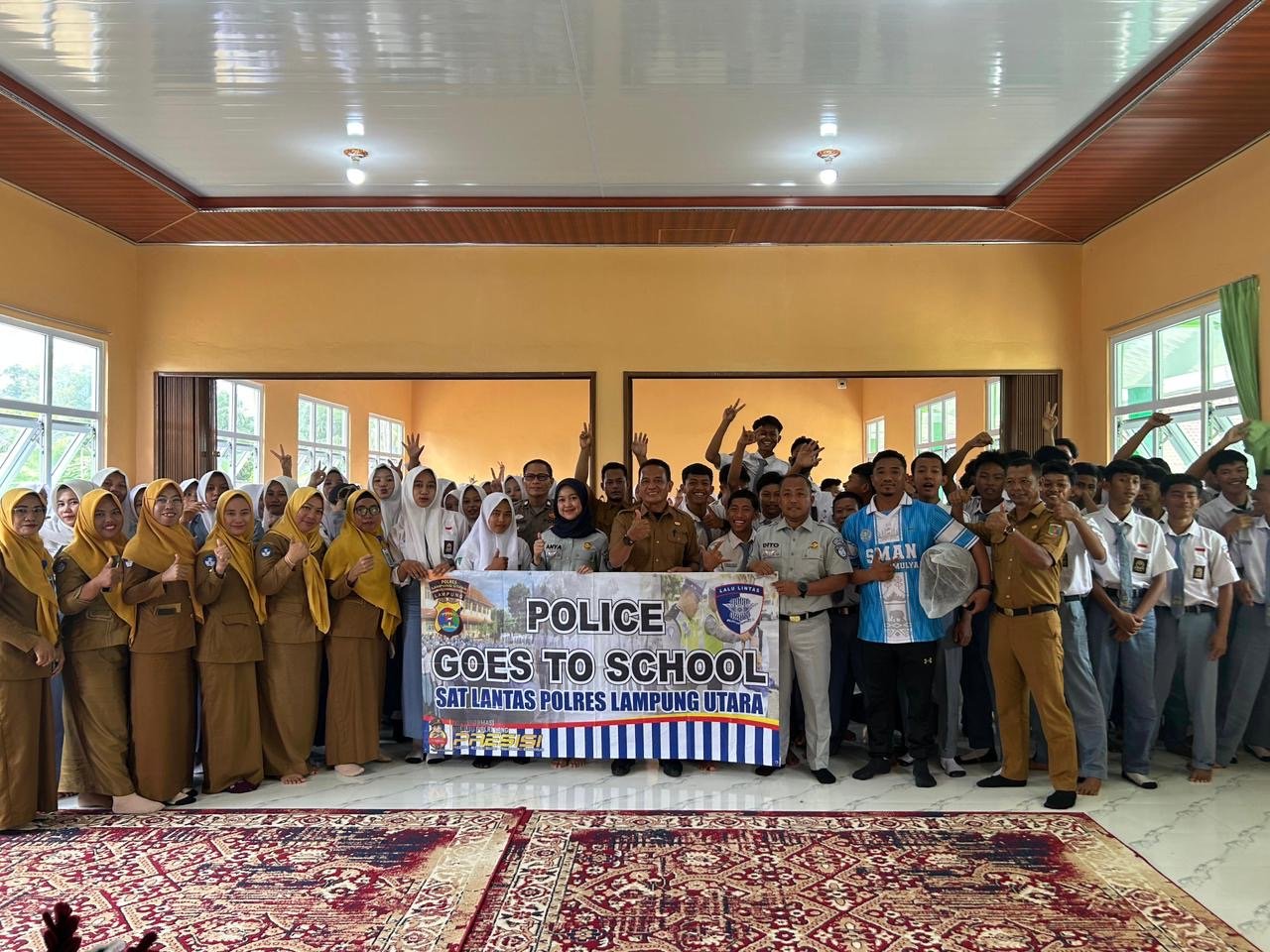 Jasa Raharja Lampung Gelar Sosialisasi di SMA Negeri Bhakti Mulia, Upaya Tekan Angka Kecelakaan Pelajar di Bunga Mayang