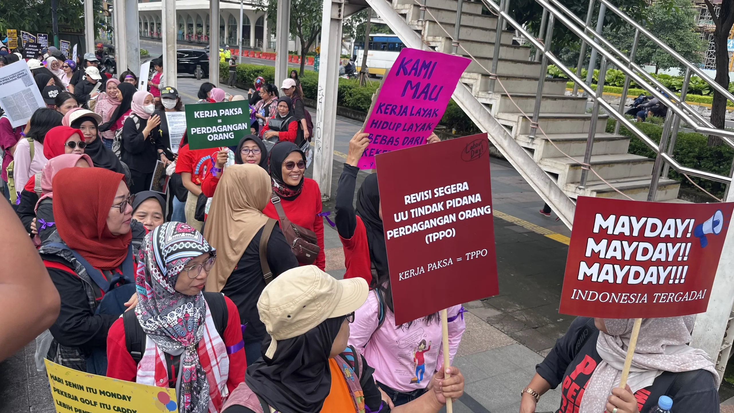Peringatan May Day Jakarta, Aliansi Perempuan Suarakan Perlindungan dan Kesetaraan Buruh
