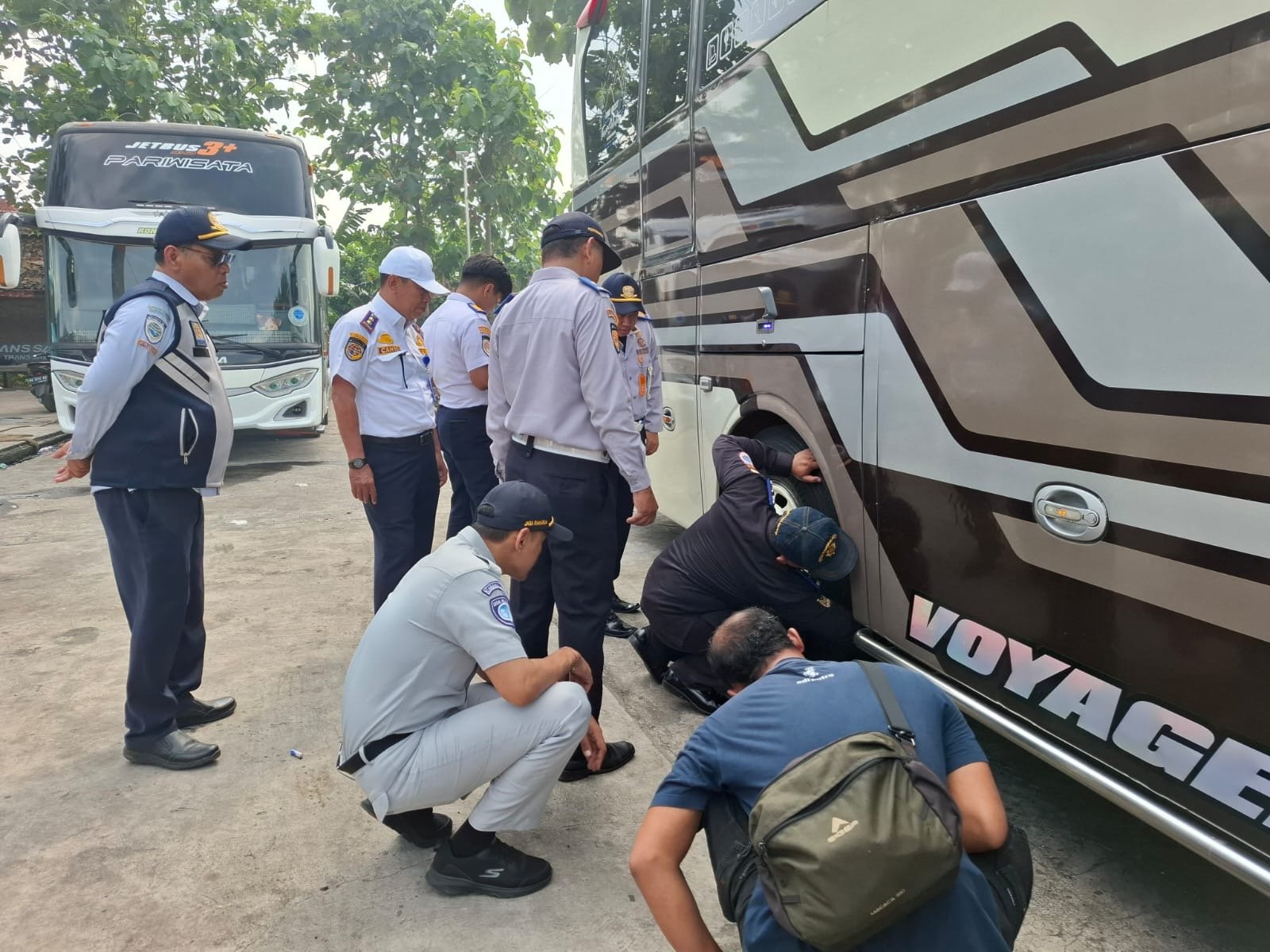 Menjelang Liburan Jasa Raharja Bersama UPT P3 LLAJ Madiun Menggelar Rampcheck Rutin