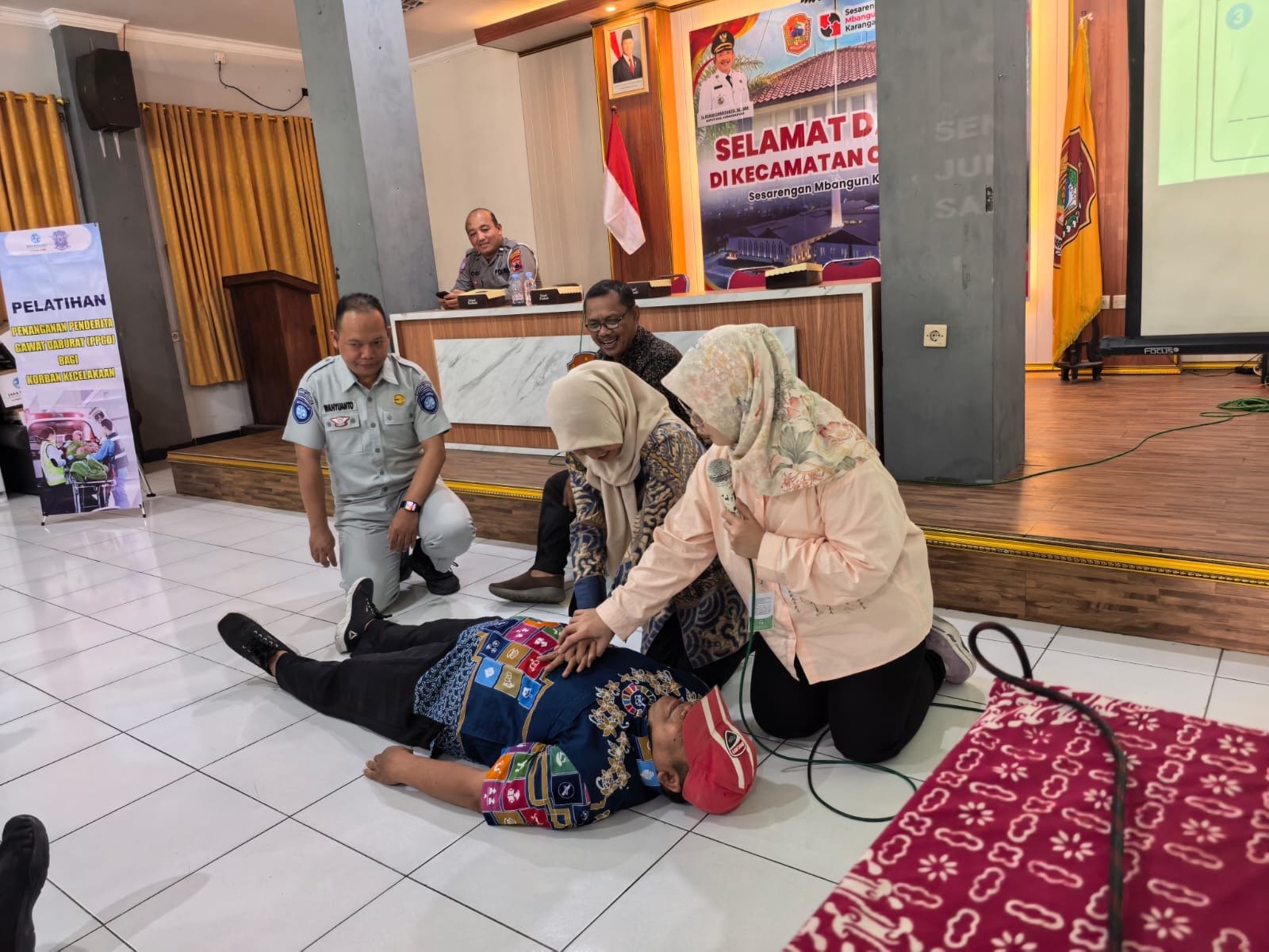PPGD di Colomadu, Jasa Raharja Gandeng Satlantas dan RS Mangesti Rahayu Tingkatkan Kesiapsiagaan Masyarakat Hadapi Kecelakaan Lalu Lintas