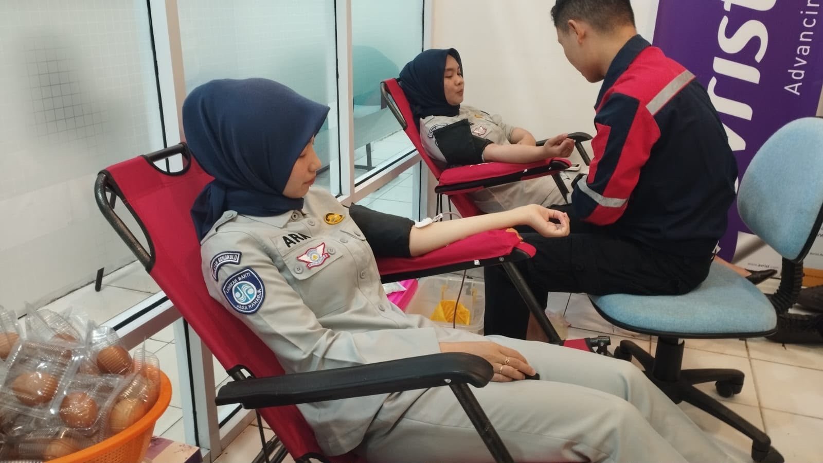 Jasa Raharja Bengkulu Berpartisipasi dalam Kegiatan Donor Darah Peringatan HUT ke-51 Avrist Assurance