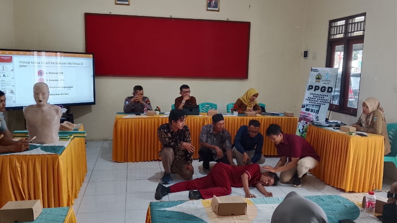 Jasa Raharja Cabang Magelang Laksanakan PPGD dan PDPL di Desa Gemeksekti Kecamatan Kebumen Kabupaten Kebumen