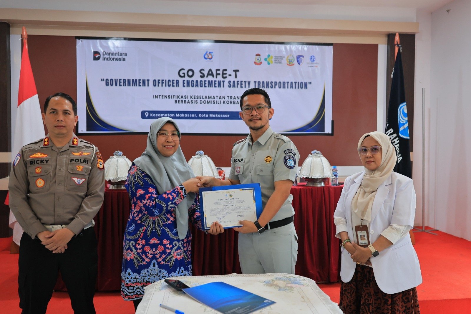 Masuk 3 Besar Wilayah Korban Kecelakaan Terbanyak, Jasa Raharja Sulsel Gelar GO SAFE-T di Kecamatan Makassar