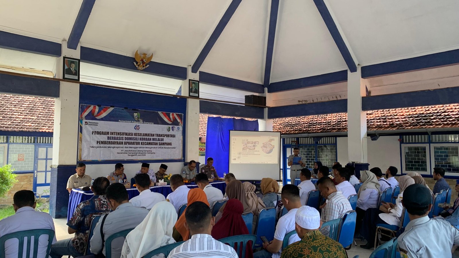 PT Jasa Raharja Cabang Pamekasan Gelar Program Intensifikasi Keselamatan Transportasi Berbasis Domisili Korban Lalu Lintas di Kecamatan Sampang