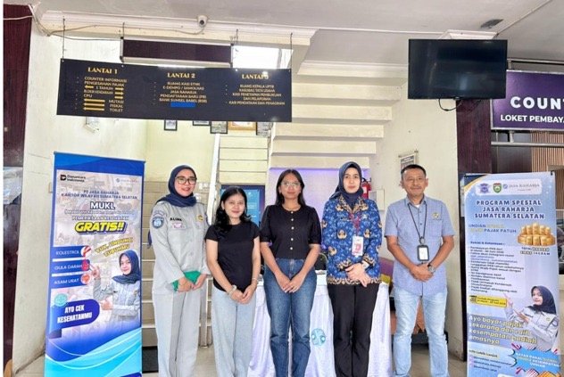 PT Jasa Raharja Kantor Wilayah Sumatera Selatan Mengadakan Kegiatan MUKL (Pemeriksaan Kesehatan Gratis) di Kantor Samsat Palembang 1 PT Jasa Raharja Kantor Wilayah Sumatera Selatan Mengadakan Kegiatan MUKL (Pemeriksaan Kesehatan Gratis) di Kantor Samsat Palembang 1