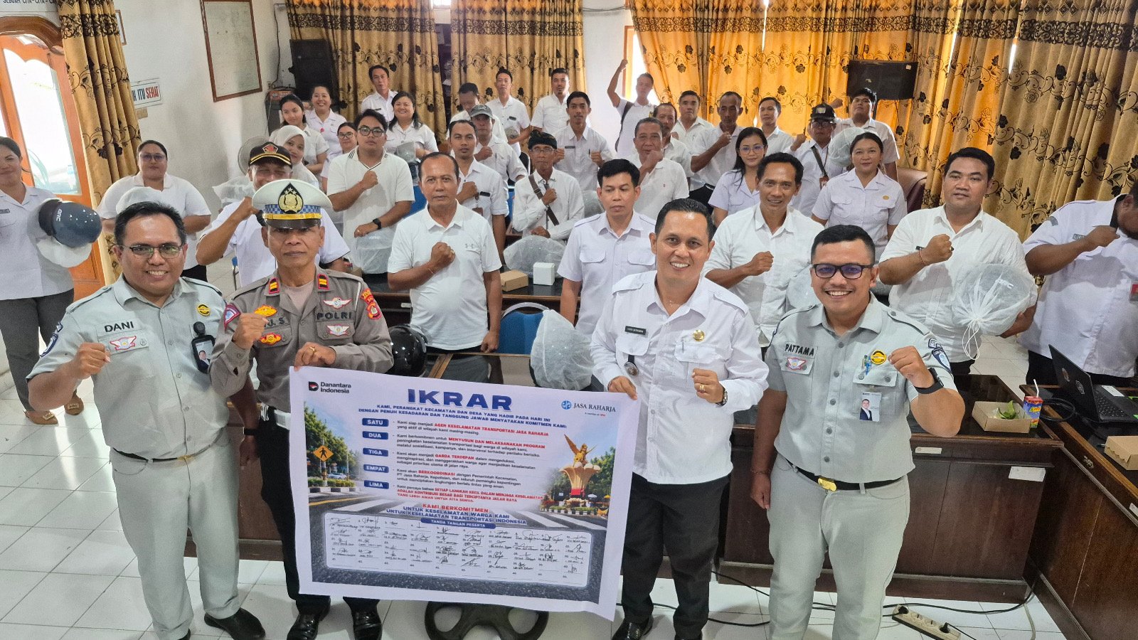 Jasa Raharja Singaraja Sosialisasikan Program Intensifikasi Keselamatan Transportasi di Kecamatan Seririt