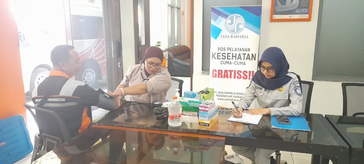 Jasa Raharja Karawang Gelar MUKL Di PT Berlio Anugerah Putra, Wujudkan Keselamatan Berkendara Melalui Pemeriksaan Kesehatan Gratis