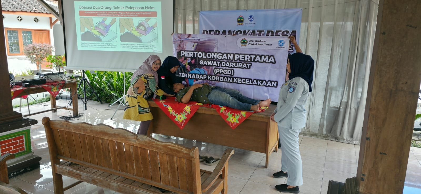 Jasa Raharja Klaten Tingkatkan Kesadaran Keselamatan melalui PDPL dan PPGD di Desa Taji Kecamatan Prambanan