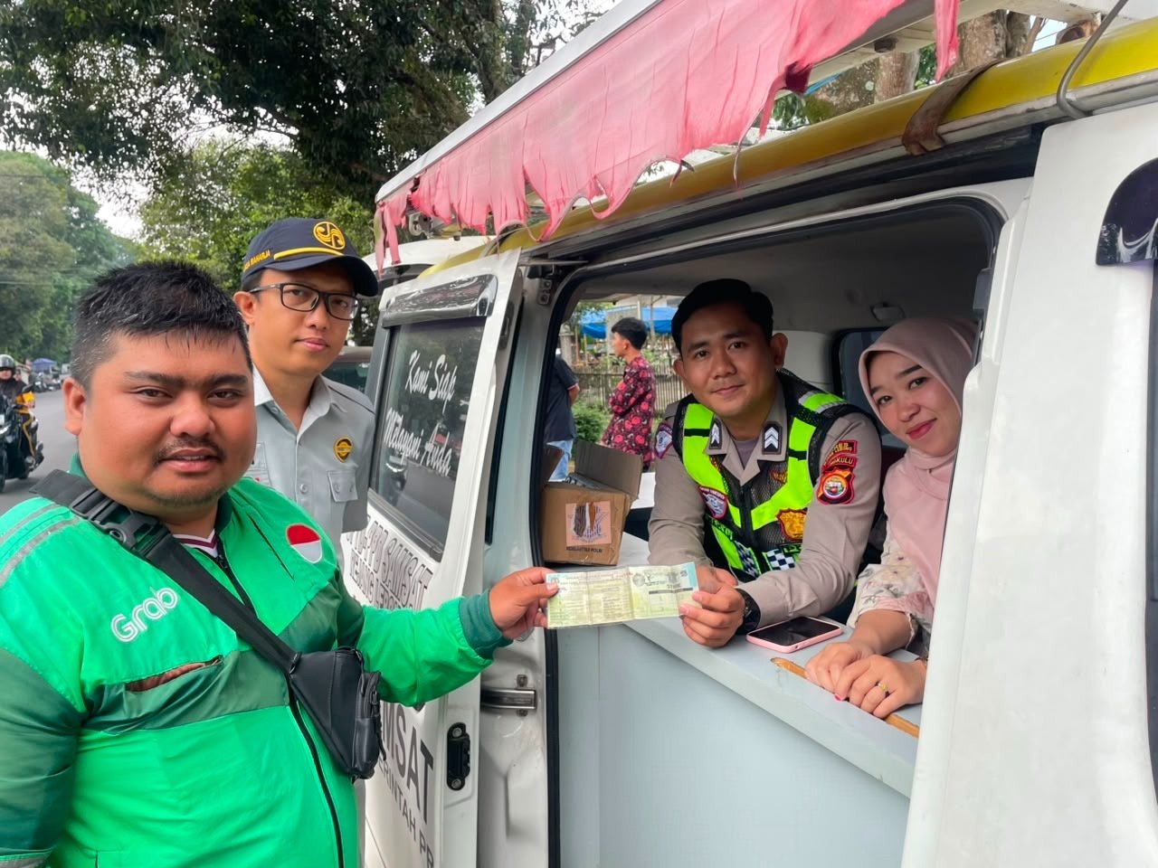 Terus Berlanjut, Jasa Raharja Bersama Tim Pembina Samsat Rejang Lebong Sosialisasikan Kepatuhan Pajak Kendaraan Bermotor
