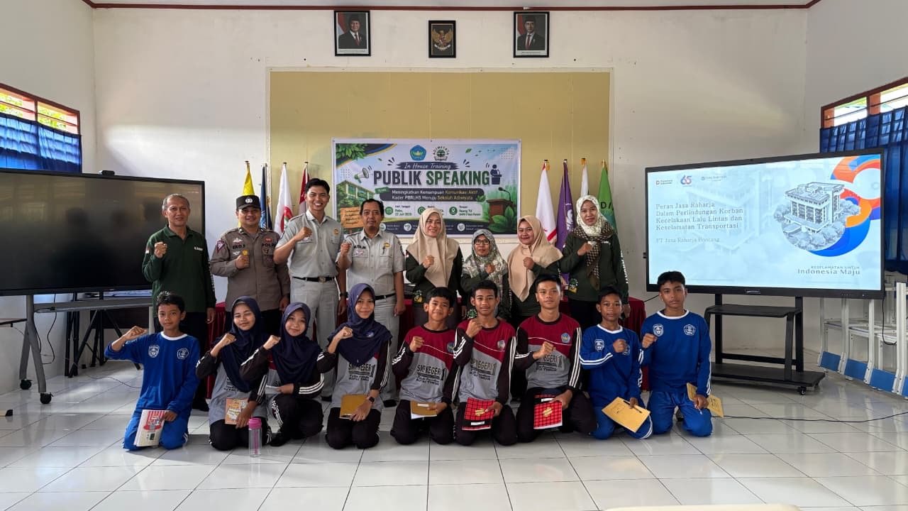 Bangun Generasi Pelopor Keselamatan, Jasa Raharja dan Polsek Teluk Pandan Gelar PPKL di SMPN 1 Teluk Pandan Bangun Generasi Pelopor Keselamatan, Jasa Raharja dan Polsek Teluk Pandan Gelar PPKL di SMPN 1 Teluk Pandan
