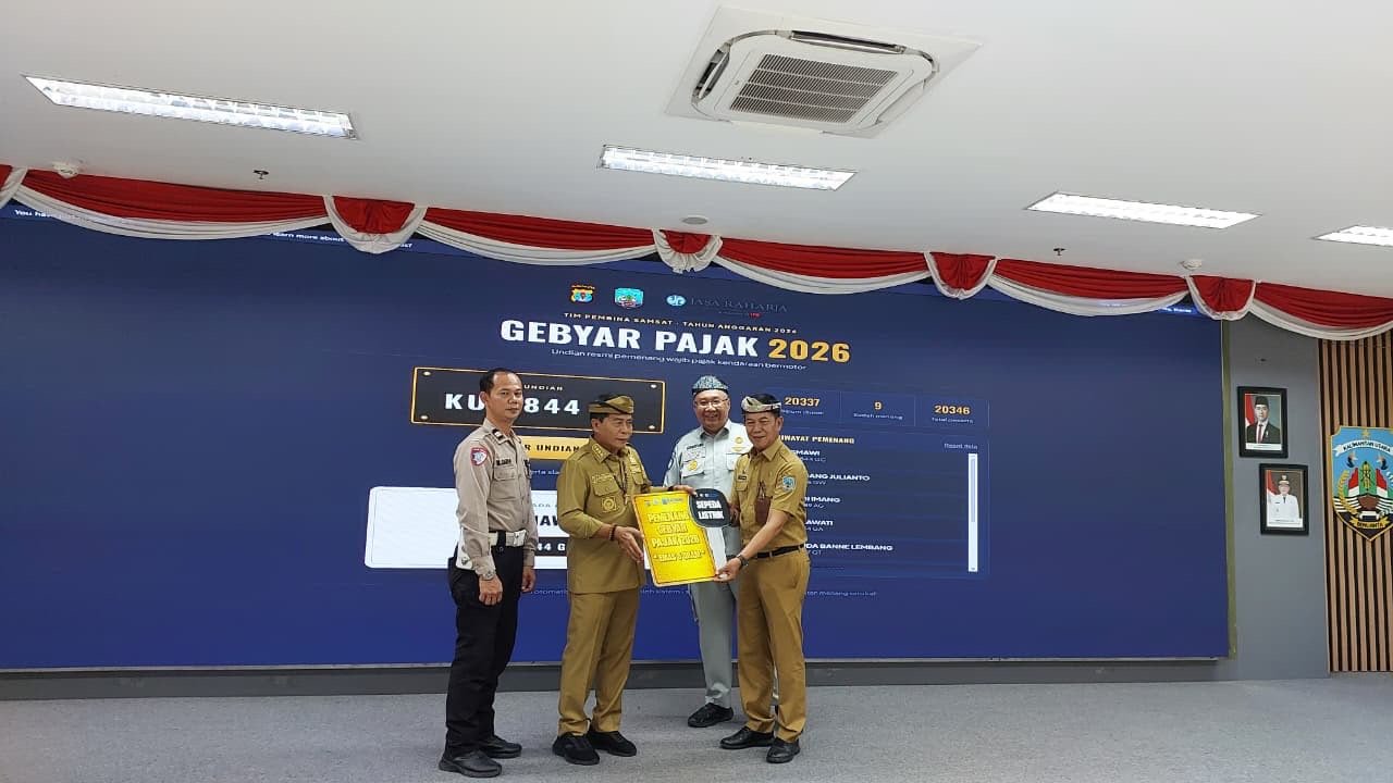 PT Jasa Raharja Cabang Tarakan dan Bapenda Kaltara Umumkan Pemenang Undian Gebyar Pajak Kendaraan Bermotor Tahun 2026 PT Jasa Raharja Cabang Tarakan dan Bapenda Kaltara Umumkan Pemenang Undian Gebyar Pajak Kendaraan Bermotor Tahun 2026