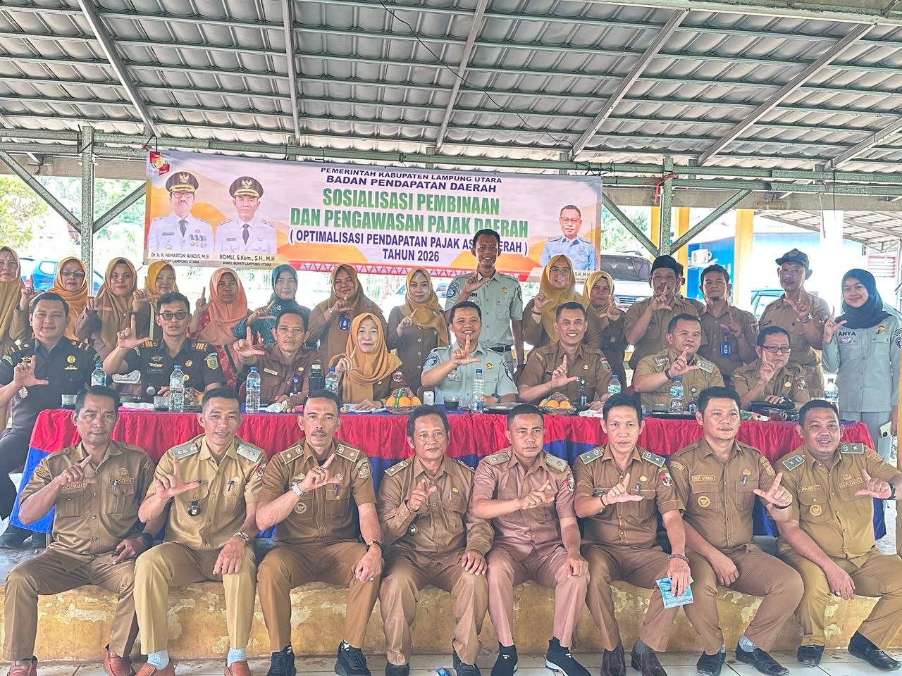 Jasa Raharja Kotabumi Bersama Tim Pembina Samsat Gencarkan Sosialisasi Program Keringanan PKB di Abung Pekurun