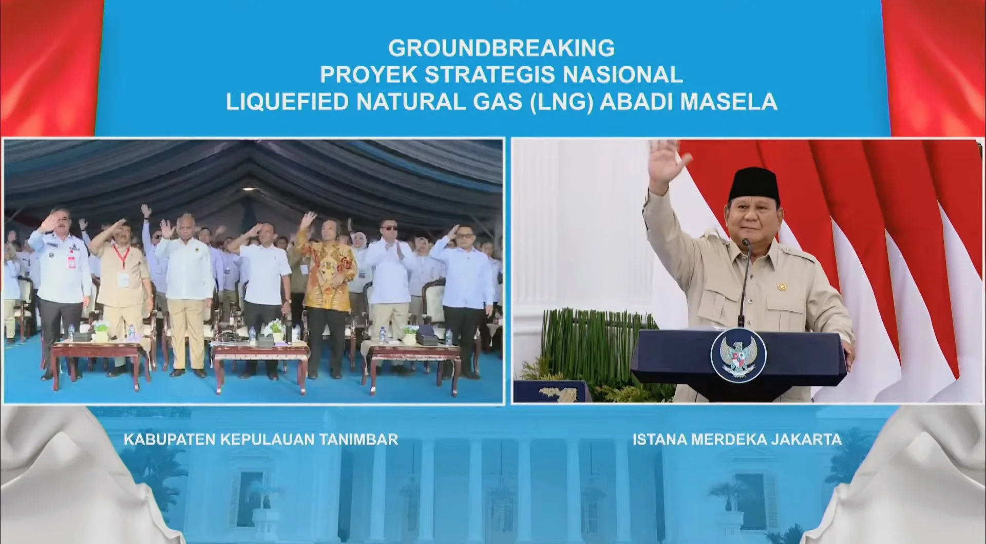 Presiden Prabowo Resmikan Groundbreaking Proyek LNG Abadi Masela Presiden Prabowo Resmikan Groundbreaking Proyek LNG Abadi Masela