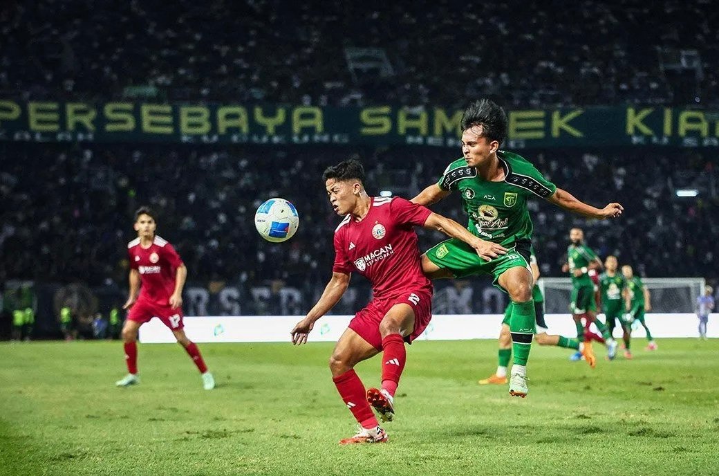 Hasil Liga 1: Persebaya Menang Tipis 1-0 atas Persija