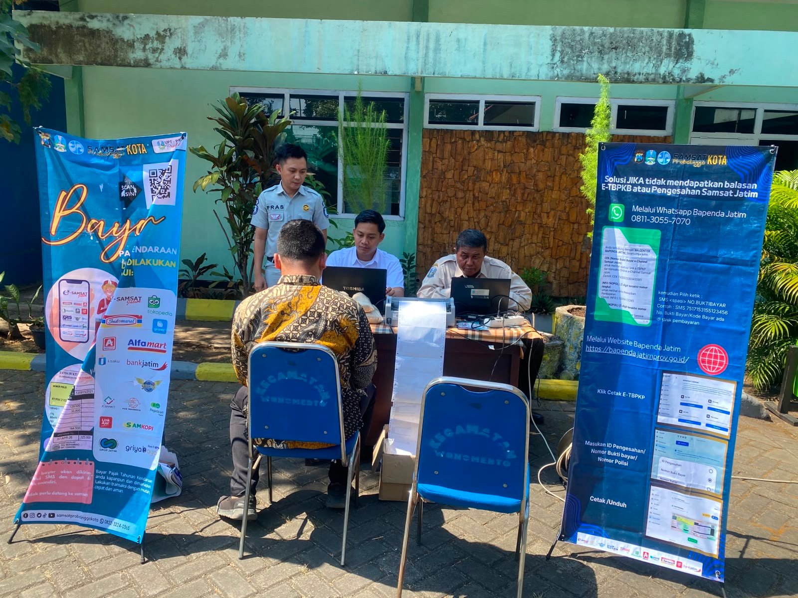 Jasa Raharja dan Tim Pembina Samsat Hadirkan LAPAK MASPRO di Kecamatan Wonomerto Probolinggo Jasa Raharja dan Tim Pembina Samsat Hadirkan LAPAK MASPRO di Kecamatan Wonomerto Probolinggo