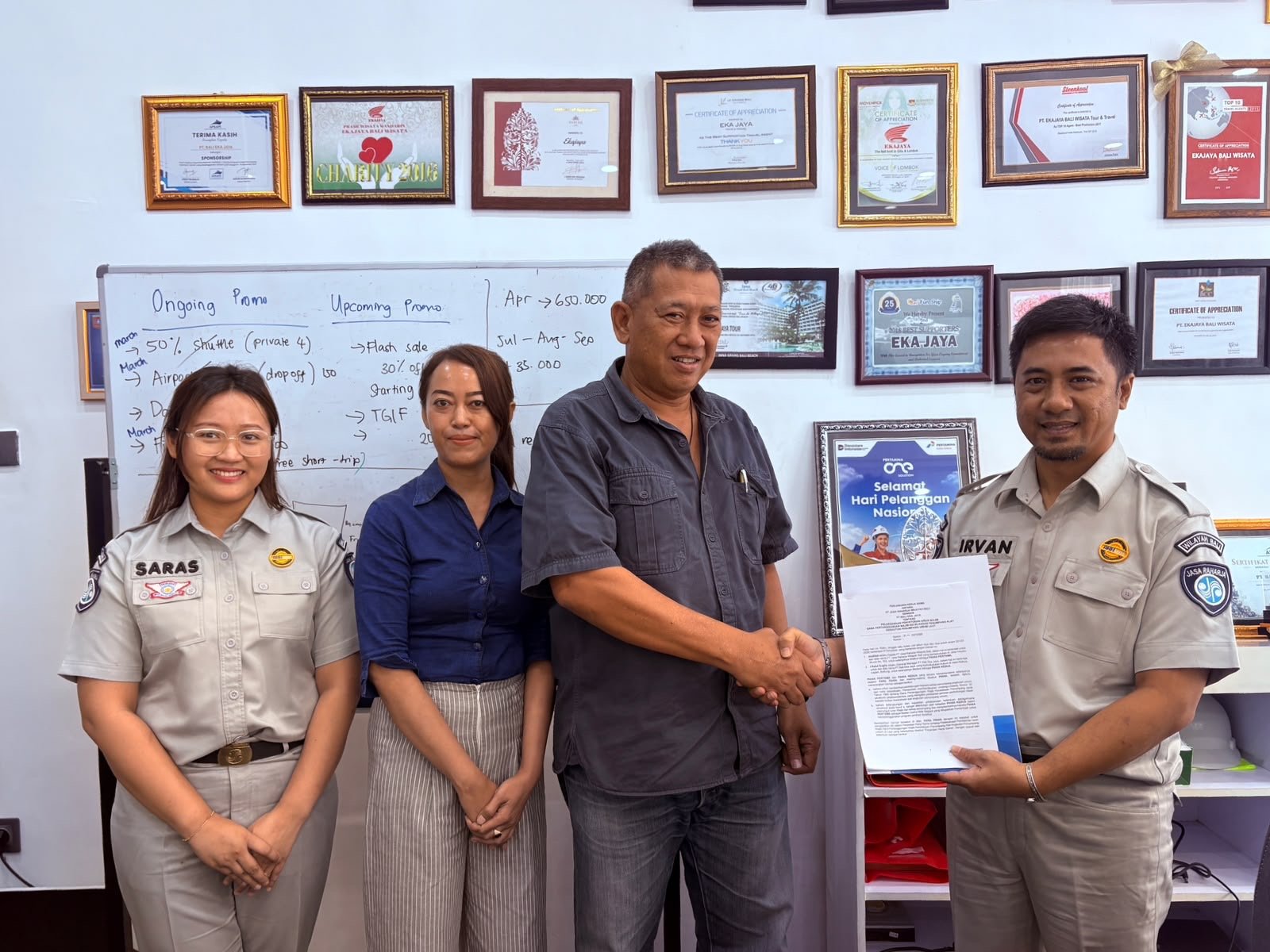 PT Jasa Raharja Wilayah Bali dan PT Bali Eka Jaya Perkuat Sinergi Tingkatkan Kepatuhan IWKL PT Jasa Raharja Wilayah Bali dan PT Bali Eka Jaya Perkuat Sinergi Tingkatkan Kepatuhan IWKL