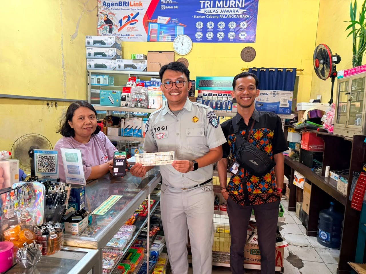 Jasa Raharja Kalteng dan BRI Perluas Akses Pembayaran PKB dan SWDKLLJ melalui Agen BRILink