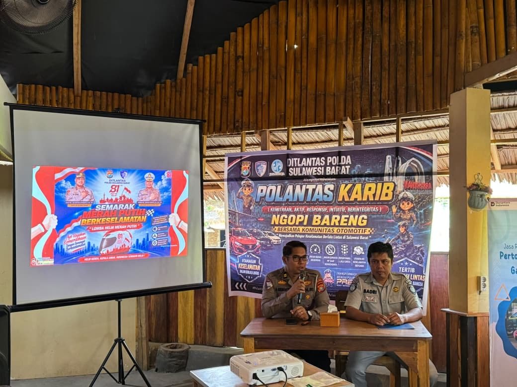 Jasa Raharja Cabang Mamuju dan Ditlantas Polda Sulbar Gelar Safety Campaign dan PPGD Bersama Komunitas Otomotif