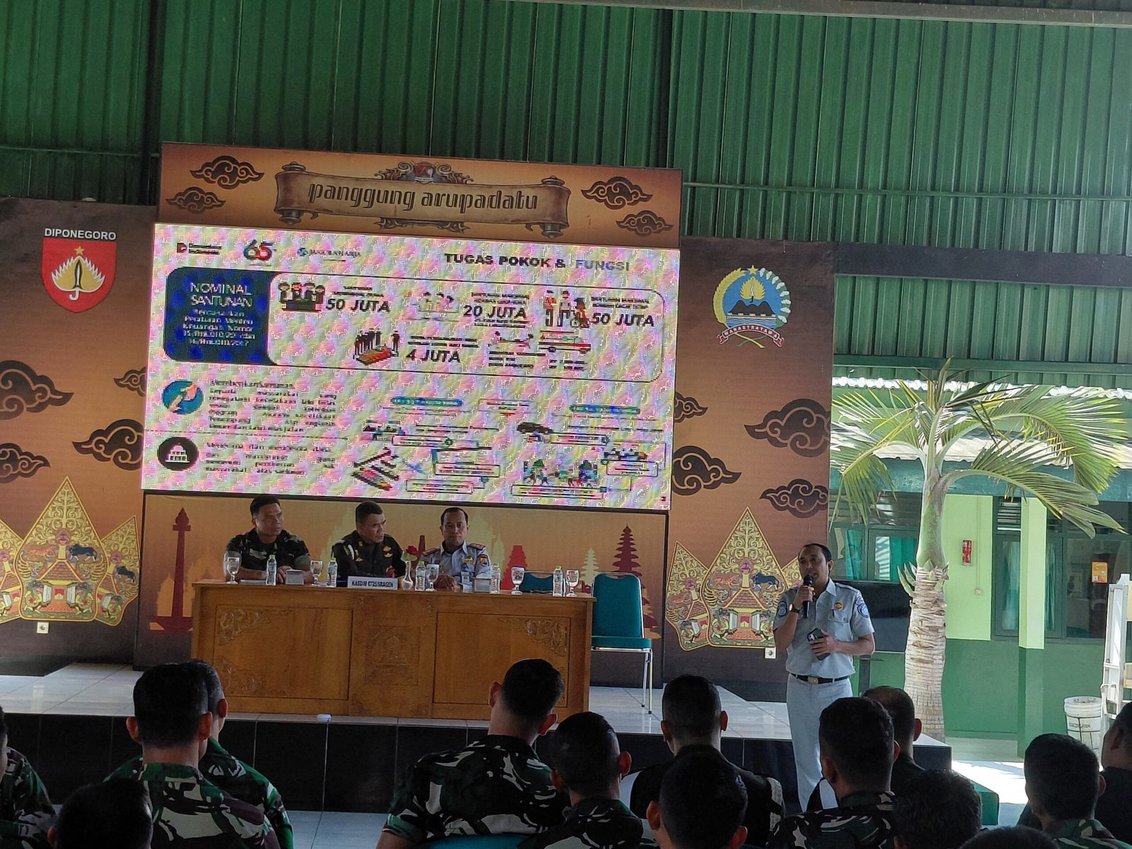 Jasa Raharja Cabang Surakarta Bersama Kepolisian dan Dinas Perhubungan Kabupaten Sragen Sosialisasikan Safety Riding di Kodim 0725 Sragen