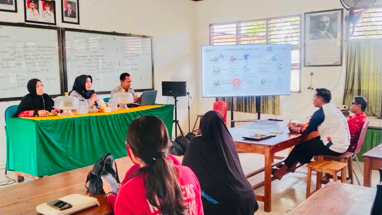PT Jasa Raharja (Persero) Cabang Parepare Perkuat Peran Tenaga Pendidik Sebagai Pelopor Keselamatan Jalan Di SMA Negeri 3 Sidrap