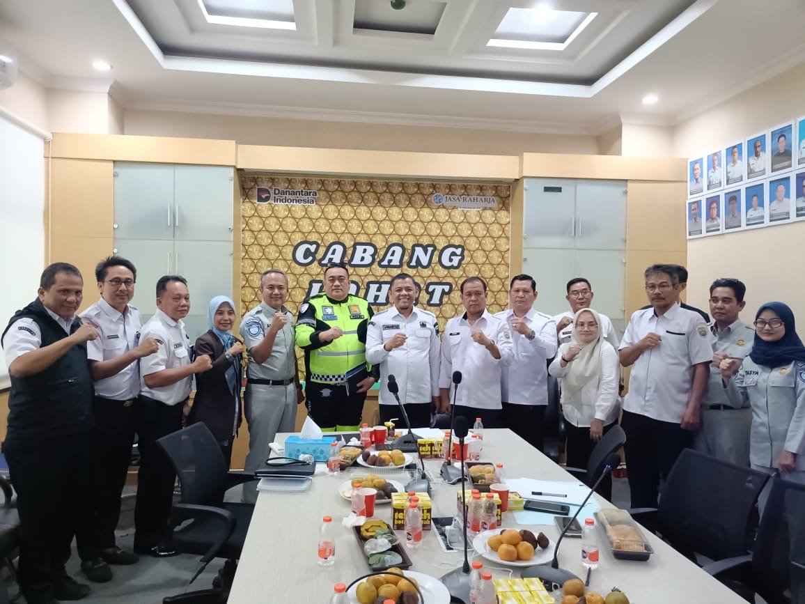 Jasa Raharja Cabang Lahat dan Tim Pembina Samsat Lahat Bahas Samsat Menyapa Terpadu serta Optimalisasi PAD melalui Opsen PKB Jasa Raharja Cabang Lahat dan Tim Pembina Samsat Lahat Bahas Samsat Menyapa Terpadu serta Optimalisasi PAD melalui Opsen PKB