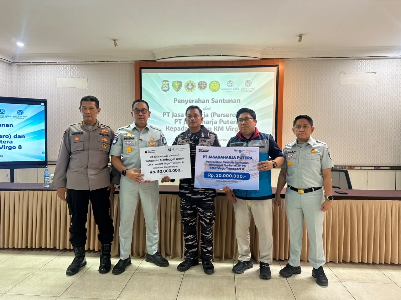 Jasaraharja Putera Serahkan Santunan bagi Keluarga ABK Korban KM Virgo Transport 8 Jasaraharja Putera Serahkan Santunan bagi Keluarga ABK Korban KM Virgo Transport 8