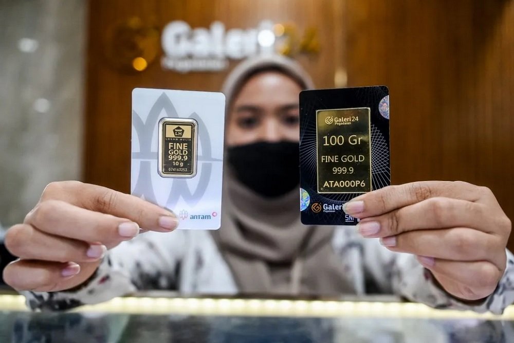 Harga Emas Pegadaian Hari Ini Turun, Tiga Jenama Kompak Melemah