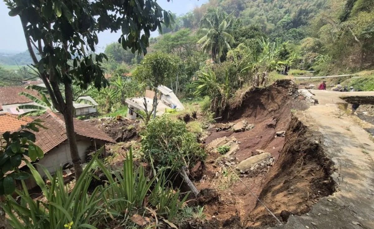 Longsor Terjang Kutawaringin, BPBD Bandung Catat Tiga Rumah Rusak