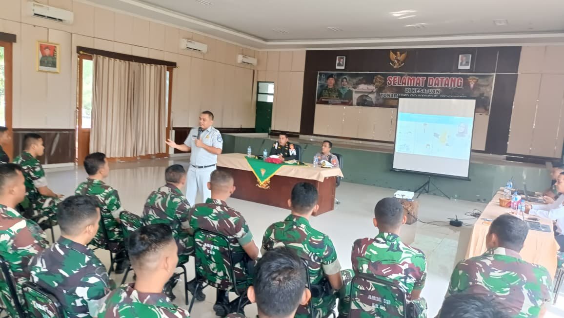 Jasa Raharja Sosialisasi Keselamatan Lalu Lintas dan PPGD di Yon Armed Kostrad Ngawi Jasa Raharja Sosialisasi Keselamatan Lalu Lintas dan PPGD di Yon Armed Kostrad Ngawi