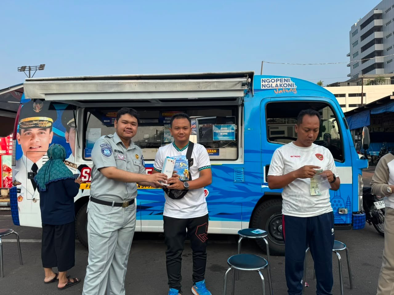 Jasa Raharja Cabang Semarang Dukung Layanan Samsat Keliling di CFD Simpang Lima dan Edukasi Program Jateng Bebas Denda