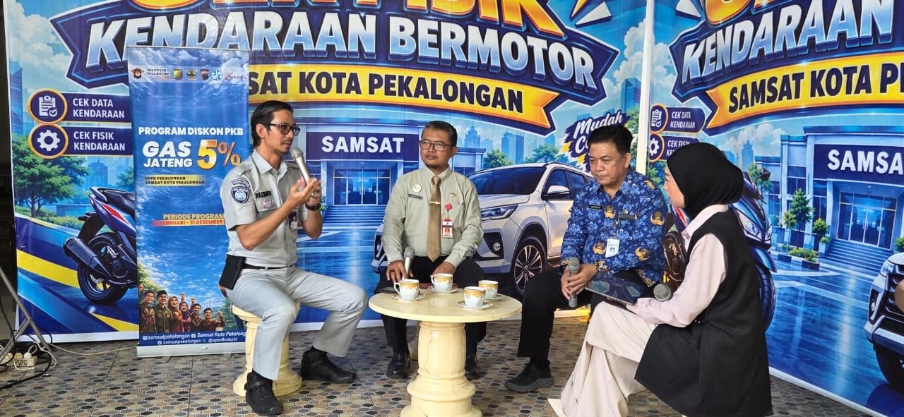 Tim Pembina Samsat Kota Pekalongan Perluas Edukasi Program Bebas Jateng melalui Batik TV