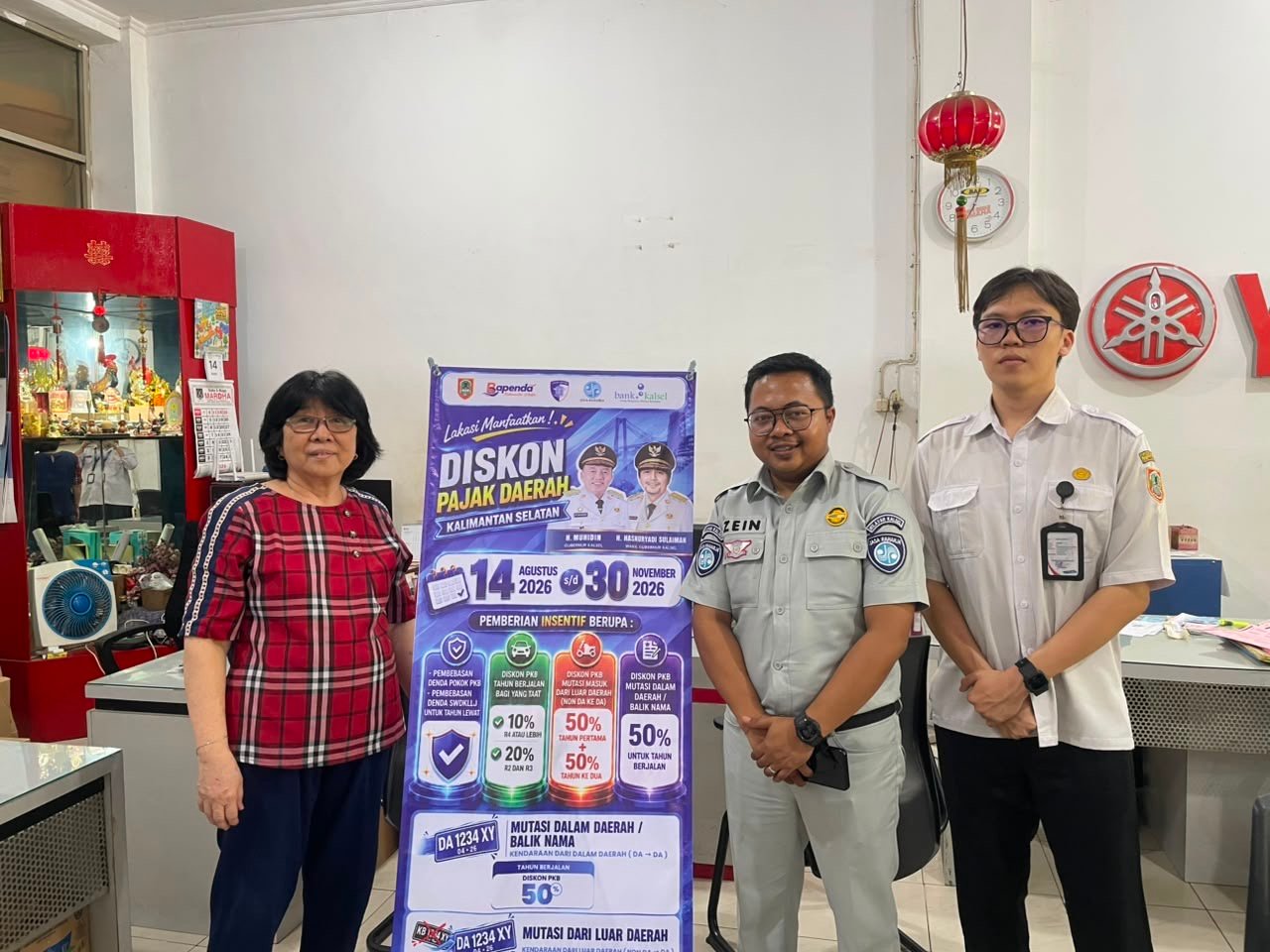 Tim Pembina Samsat Martapura Sebarluaskan Informasi Diskon Pajak di Dealer dan Layanan Publik