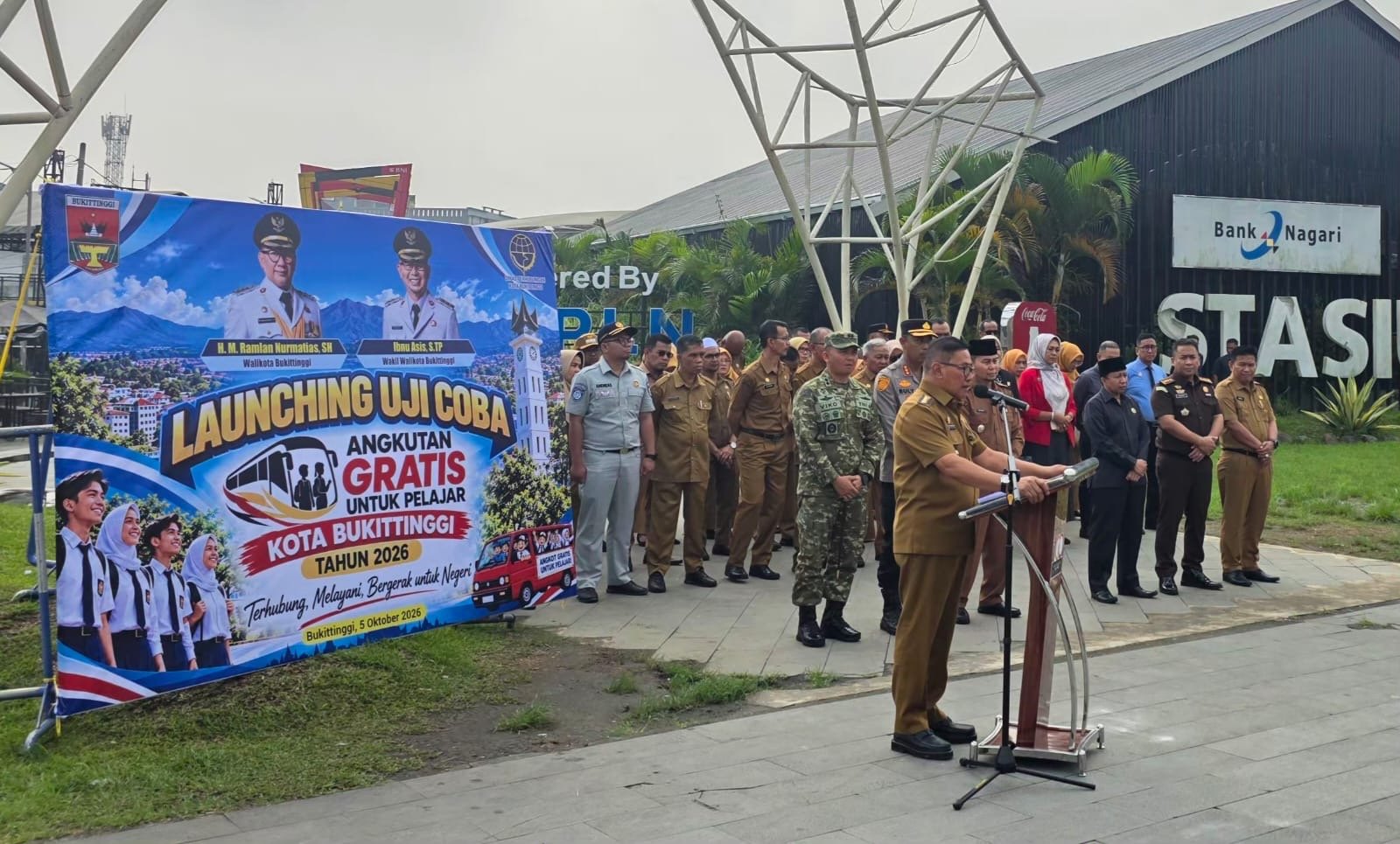 Jasa Raharja Sumbar Dukung Uji Coba Angkutan Gratis bagi Pelajar Kota Bukittinggi