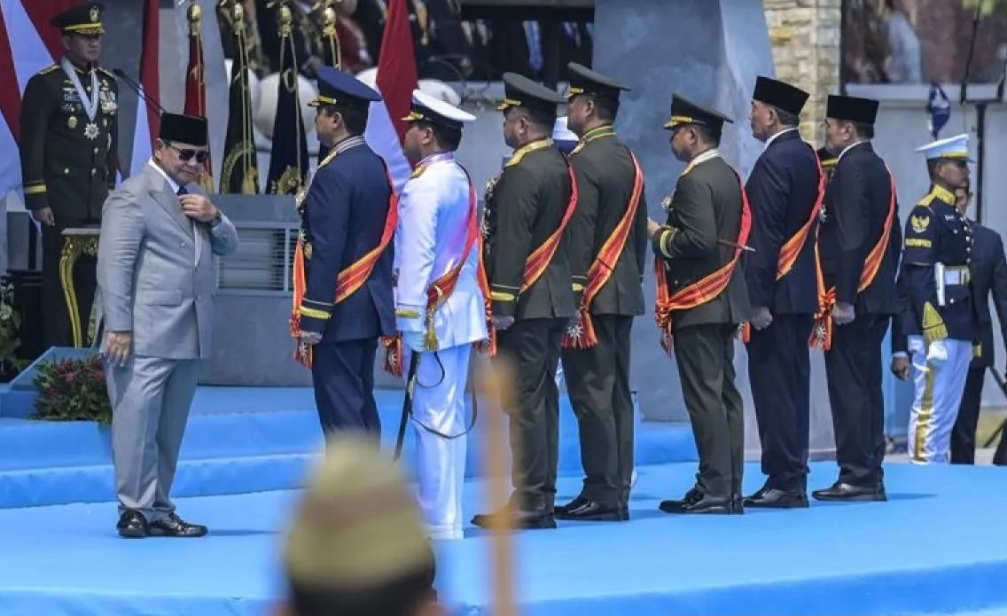 Prabowo Resmi Bentuk 204 Satuan Baru TNI dan Lantik Enam Pangdam