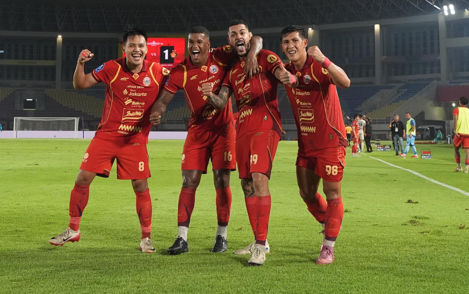 Kalahkan Persik 2-1, Persija Jakarta Pertahankan Takhta Klasemen