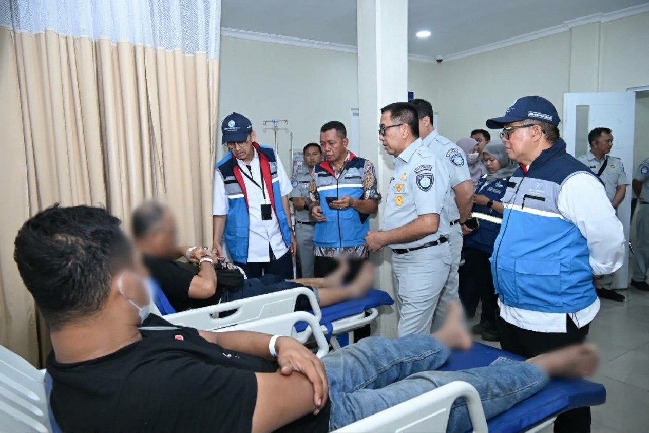 Gerak Cepat Pasca-Kebakaran KMP Batumandi, Jajaran Direksi PT Jasa Raharja dan PT Jasaraharja Putera Turun Langsung ke Pelabuhan Merak