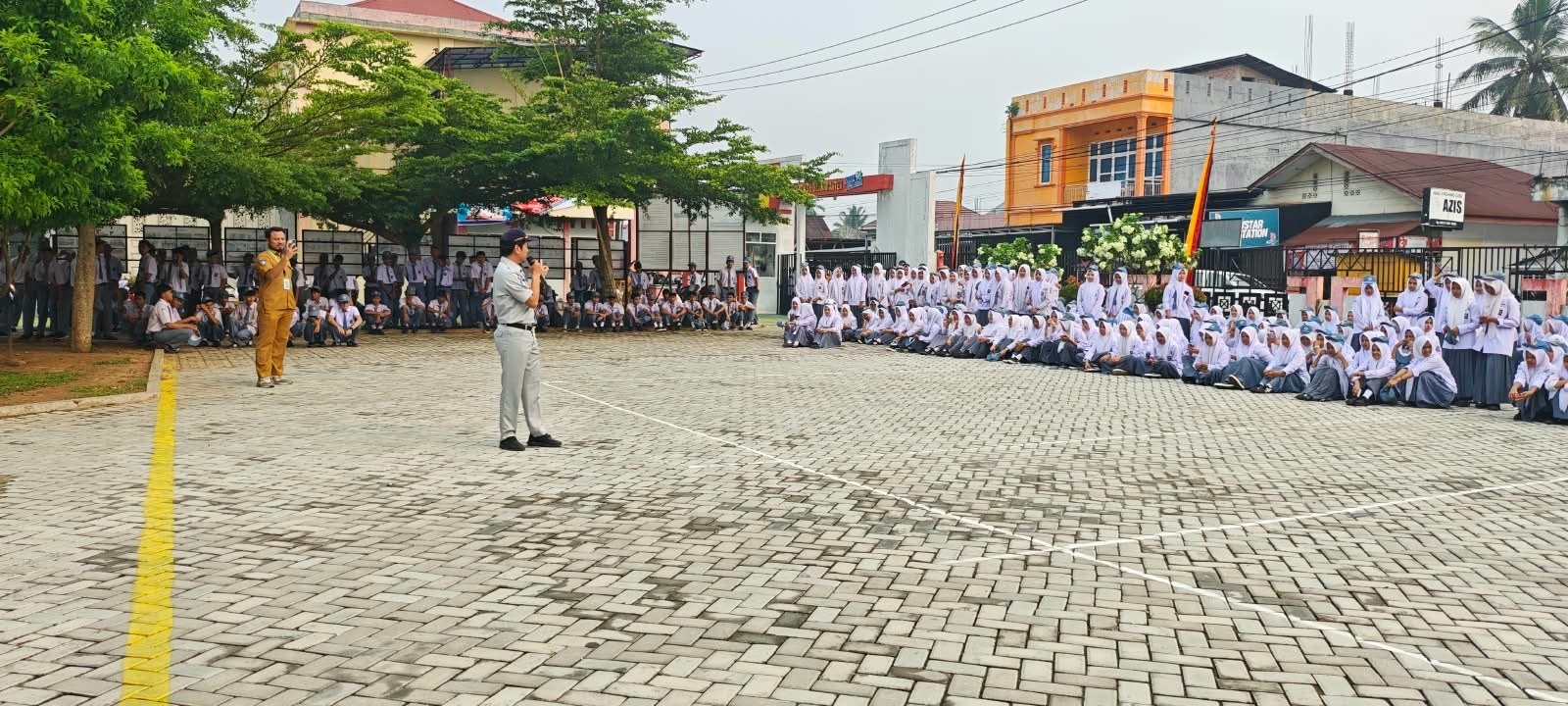 Jasa Raharja Sumbar Edukasi Keselamatan Berlalu Lintas kepada Siswa SMK Negeri 1 Payakumbuh